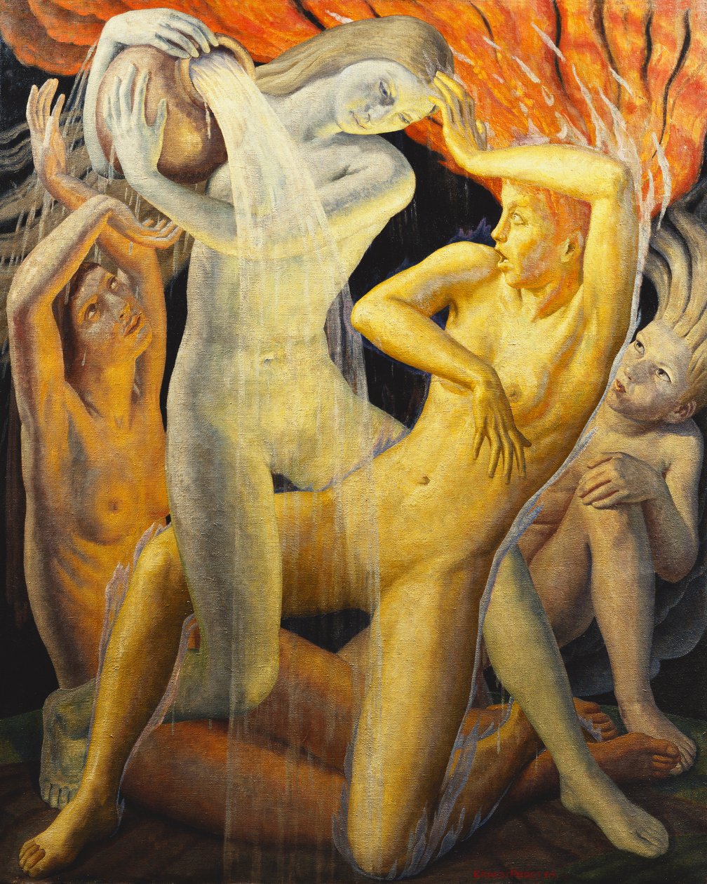 Cztery żywioły, 1928 autorstwa Ernest Procter