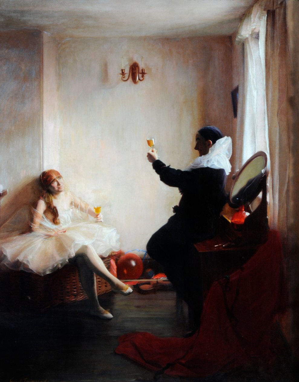 Przerwa na poranek (olej na płótnie) autorstwa Ernest Townsend