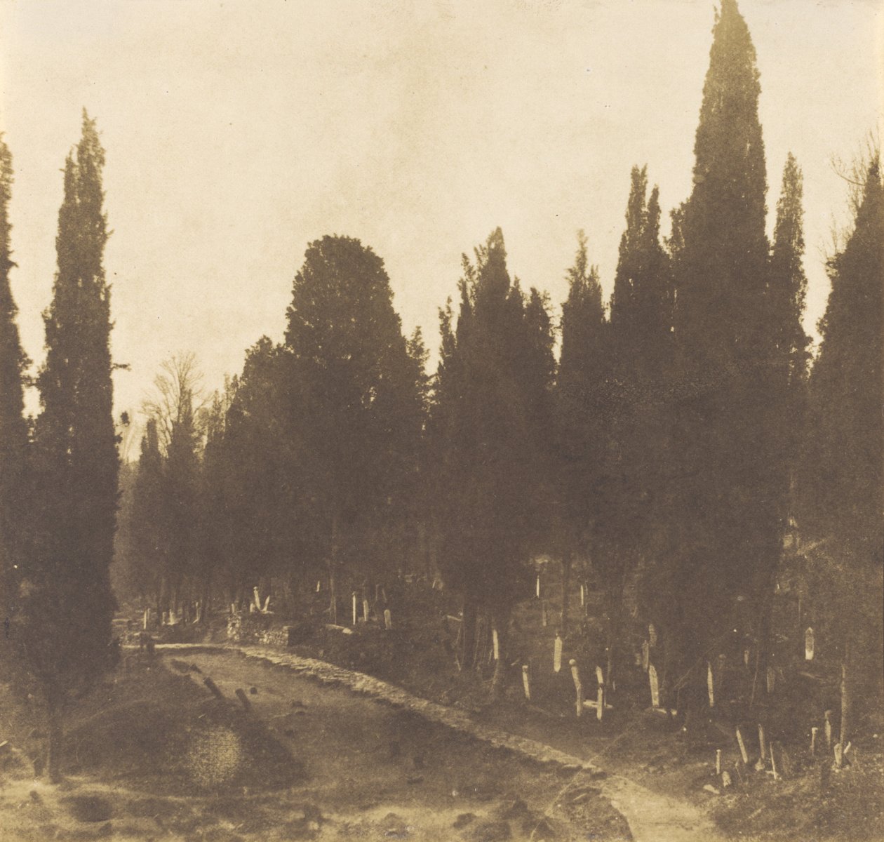 Turcja: Cmentarz Scutari, 1852. autorstwa Ernest de Caranza