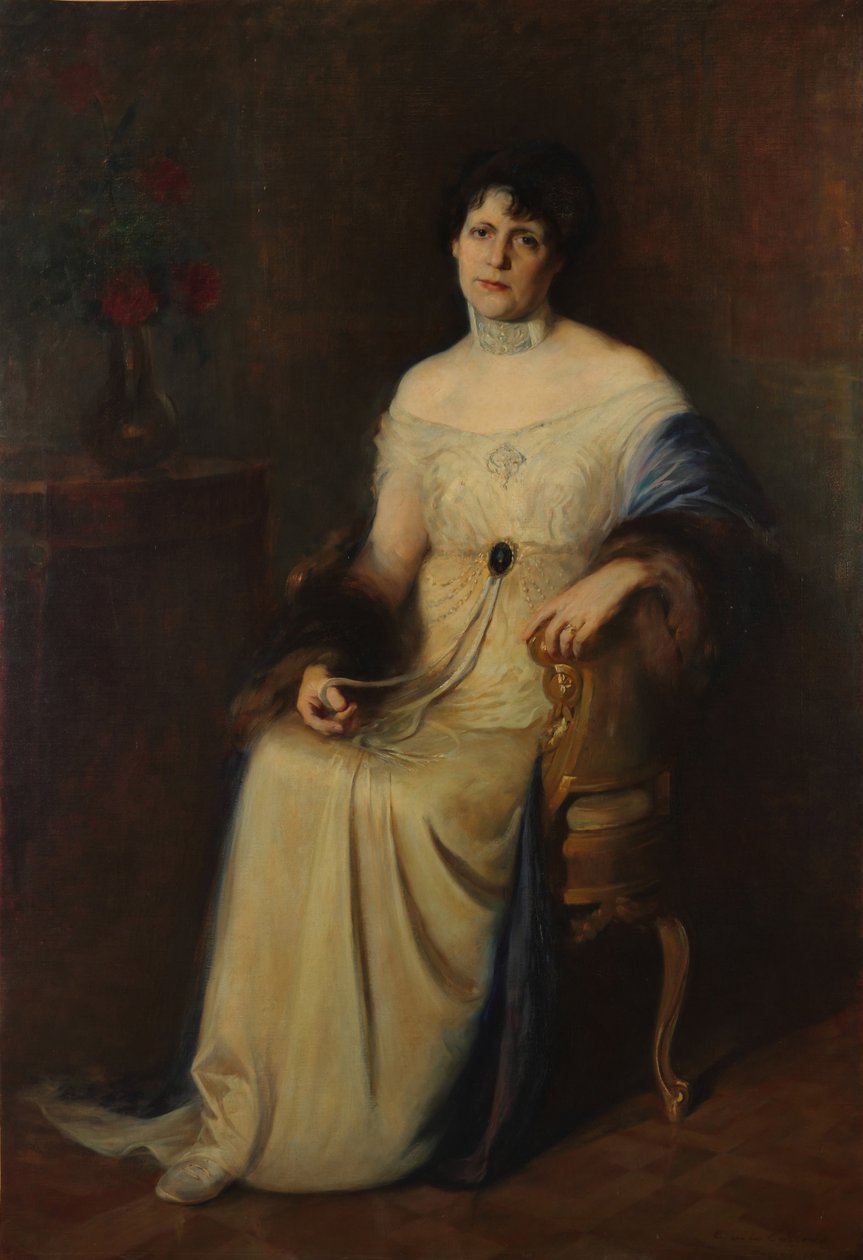 Portret żony autora autorstwa Ernesto DE LA Carcova