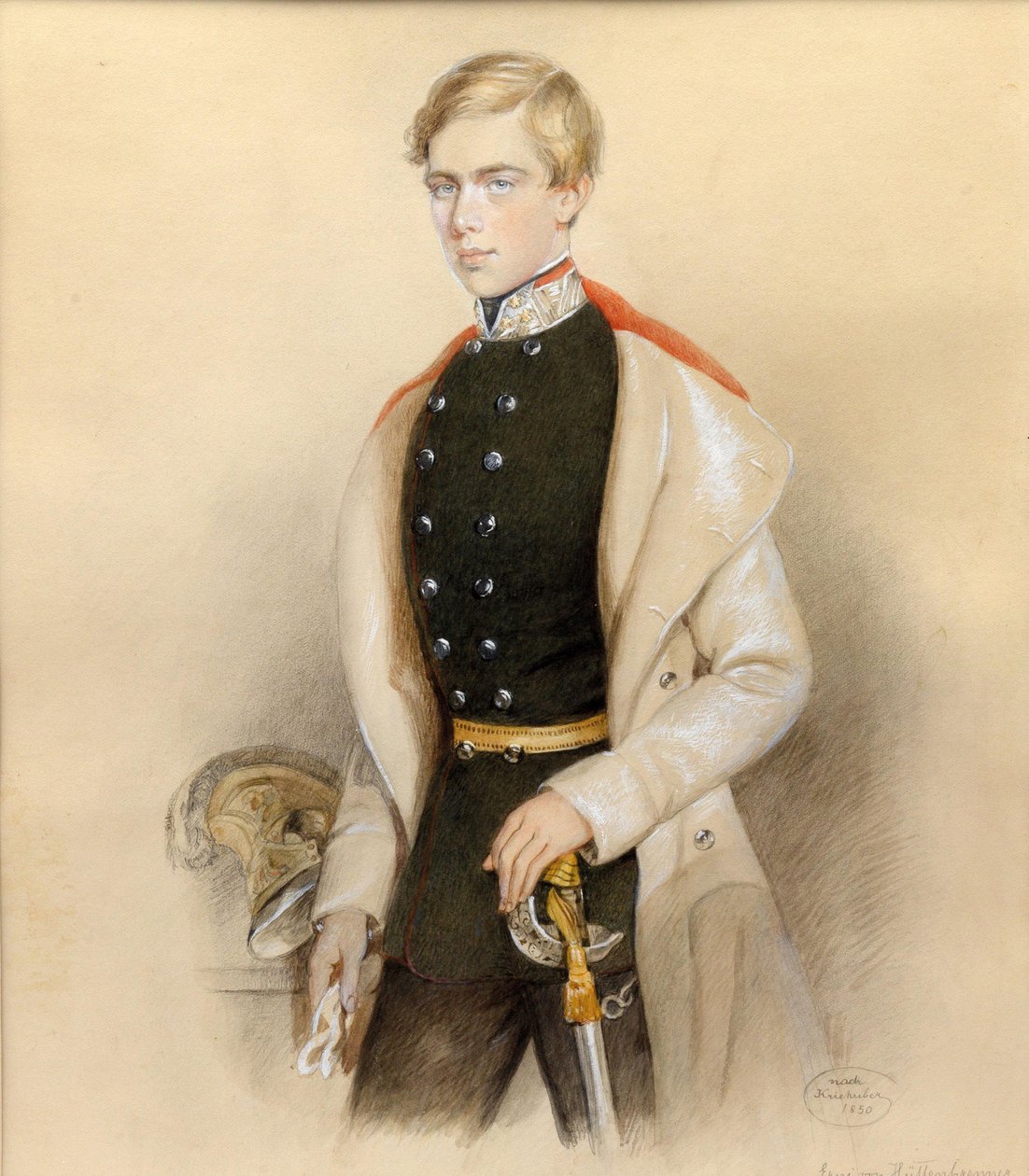 Arcyksiążę Ferdynand Maksymilian Austrii 1832-1867, 1850. autorstwa Erni von Hüttenbrenner