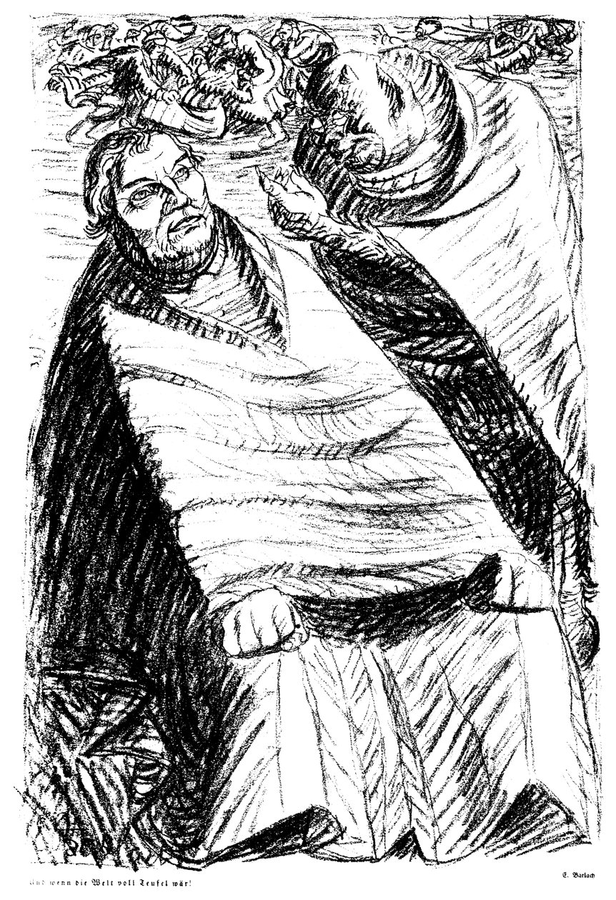 A gdyby świat był pełen diabłów! autorstwa Ernst Barlach