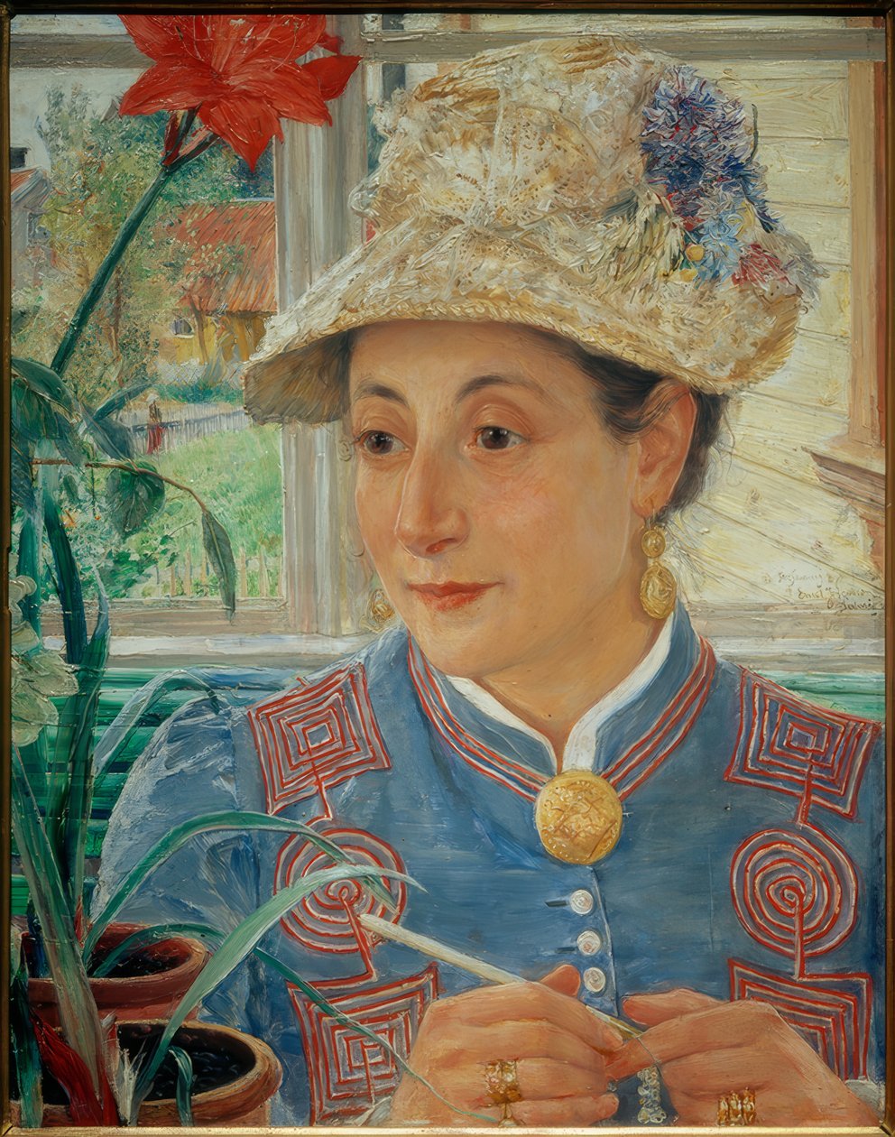 Portret Jeanette Rubenson autorstwa Ernst Josephson
