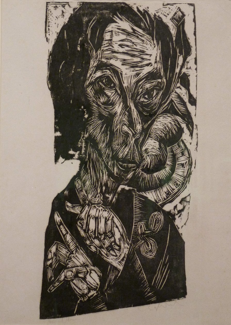 Głowa chorych autorstwa Ernst Ludwig Kirchner