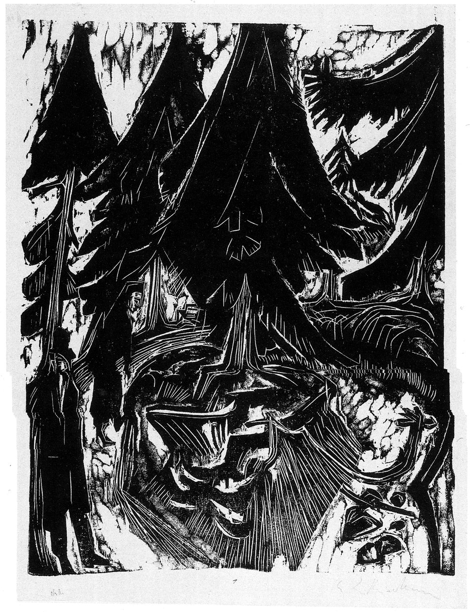 Sanatorium Spaziergang autorstwa Ernst Ludwig Kirchner