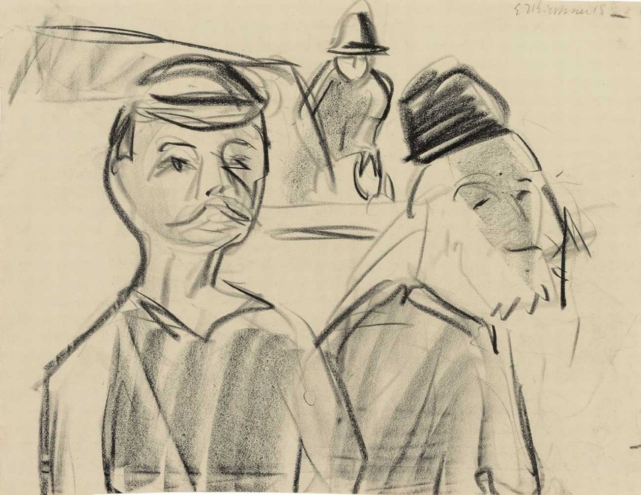 Rolnicy alpejski autorstwa Ernst Ludwig Kirchner