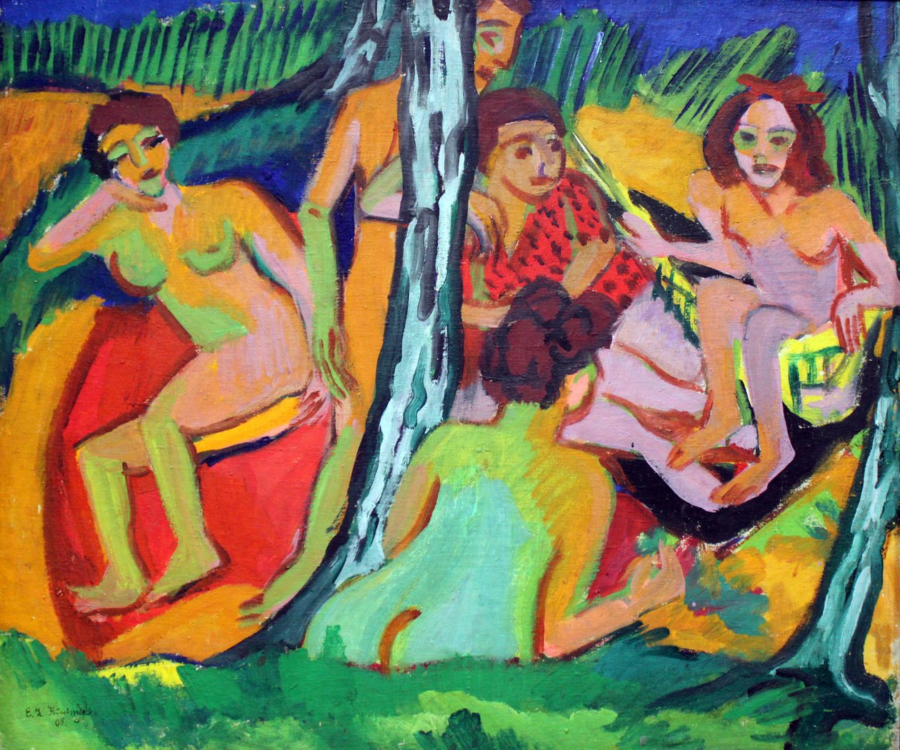 Kąpielowy autorstwa Ernst Ludwig Kirchner