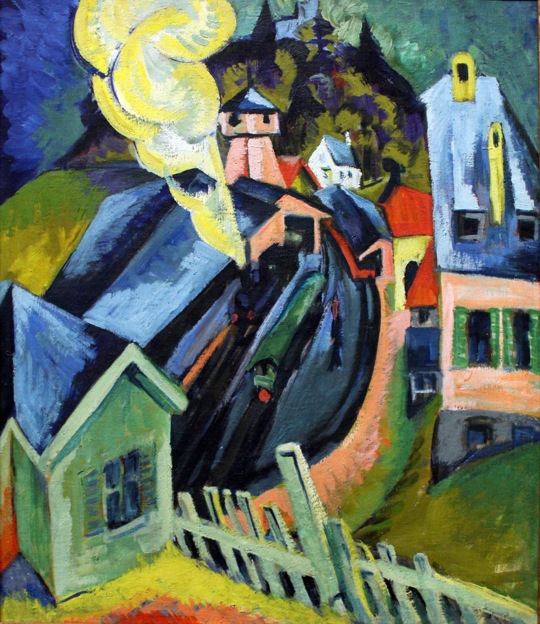 Dworzec kolejowy Königstein autorstwa Ernst Ludwig Kirchner