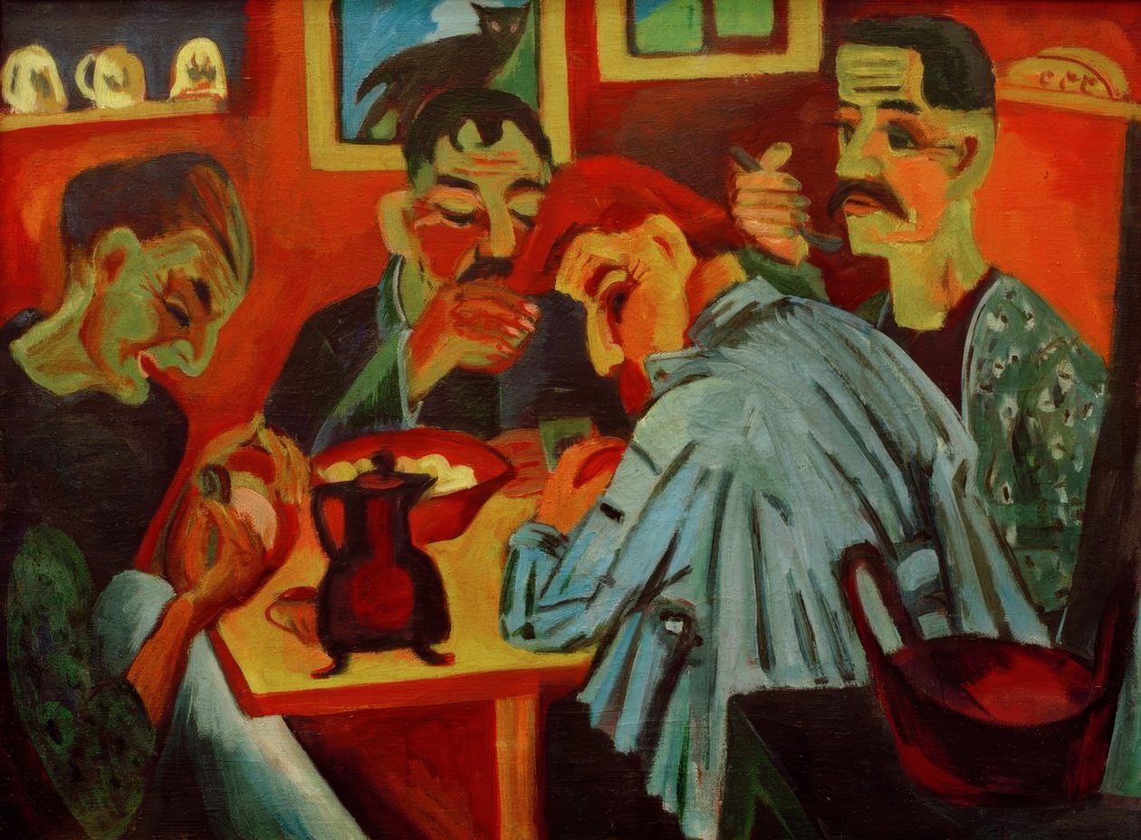 Obiad rolnika autorstwa Ernst Ludwig Kirchner