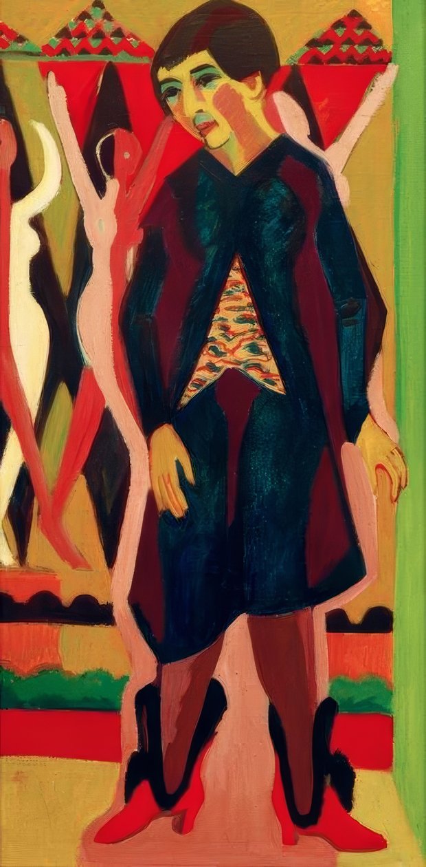 Portret Anny Müller autorstwa Ernst Ludwig Kirchner