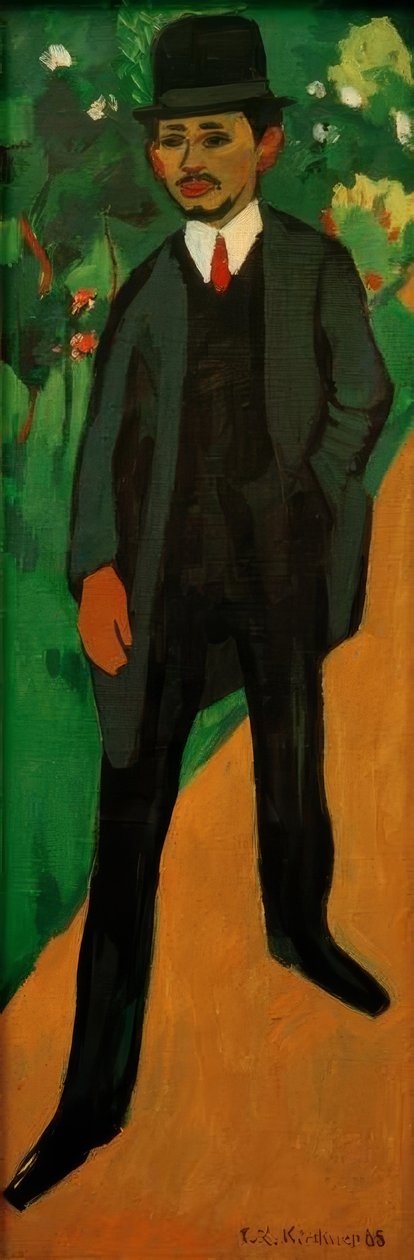 Portret Ericha Heckela autorstwa Ernst Ludwig Kirchner