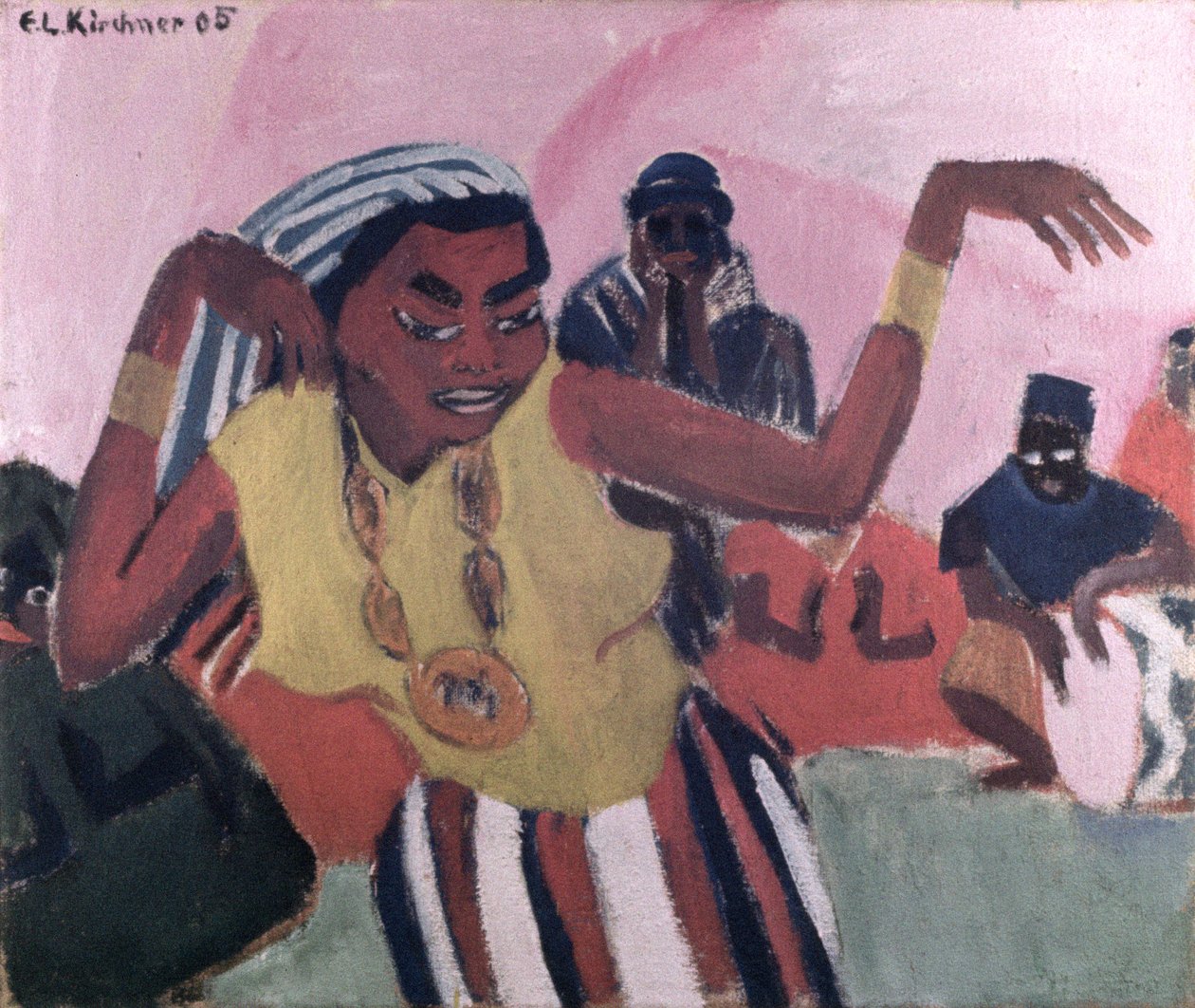 Czarna Tancerka, 1909 autorstwa Ernst Ludwig Kirchner