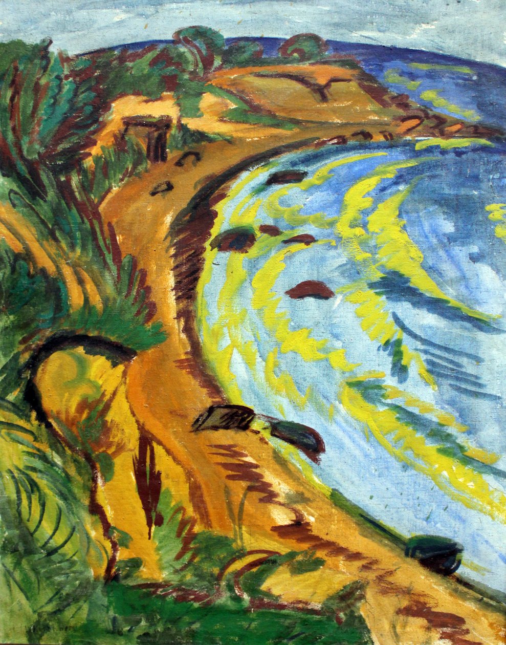 Zatoka na wybrzeżu Fehmarn autorstwa Ernst Ludwig Kirchner