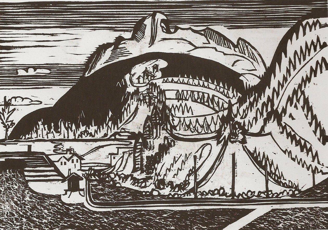 Clavadeler berg autorstwa Ernst Ludwig Kirchner