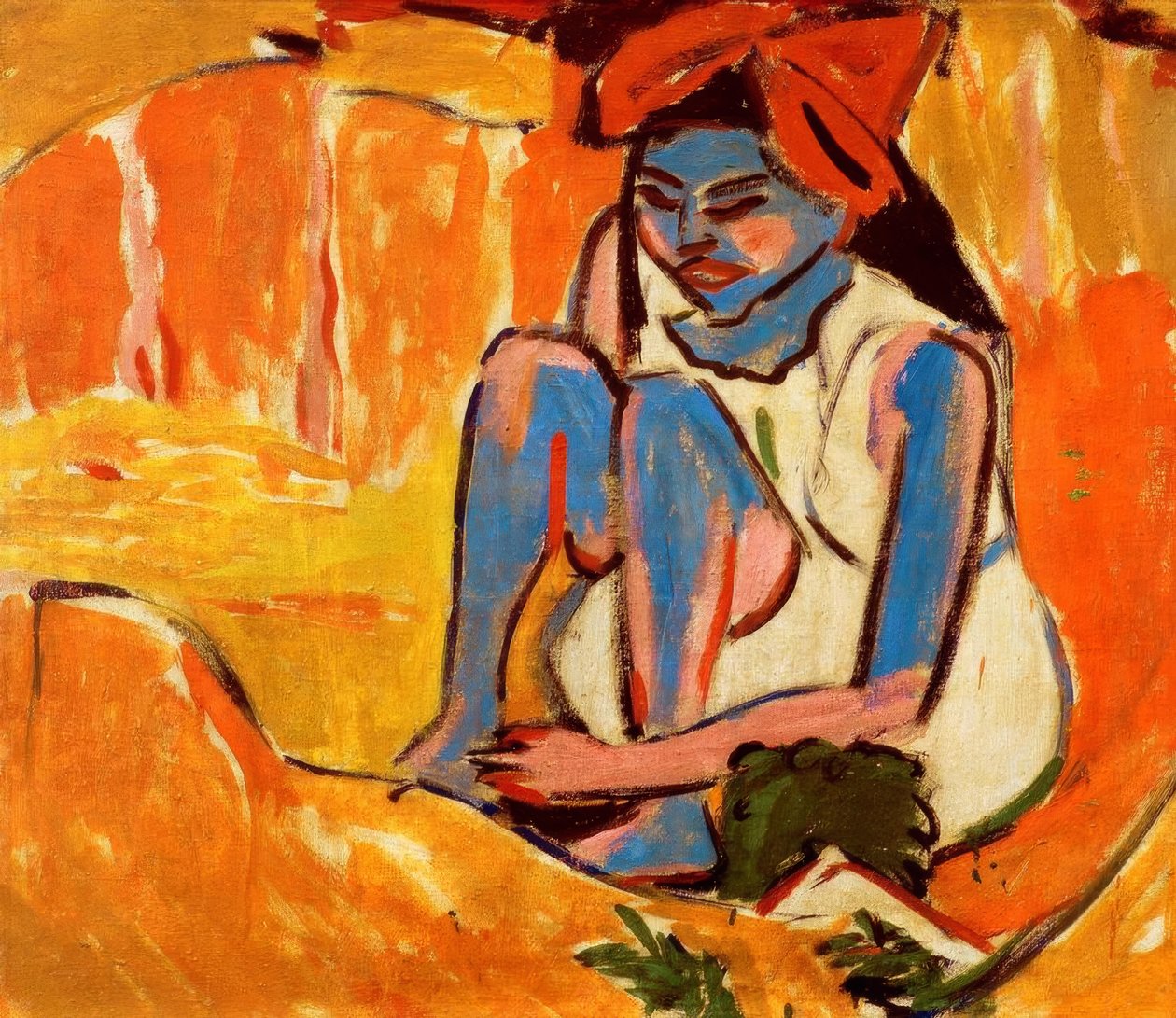 Niebieska dziewczyna w słońcu autorstwa Ernst Ludwig Kirchner