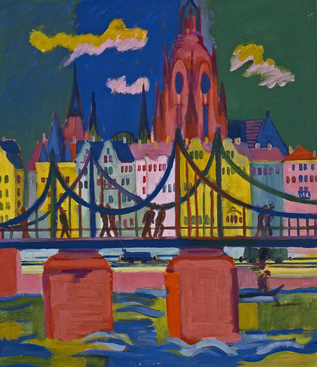 Katedra we Frankfurcie autorstwa Ernst Ludwig Kirchner