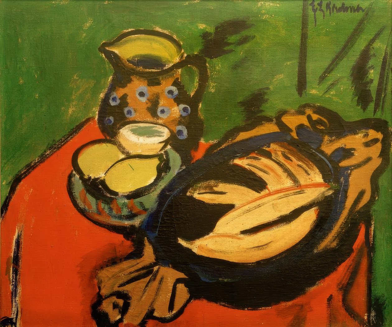 Drewniana miska autorstwa Ernst Ludwig Kirchner