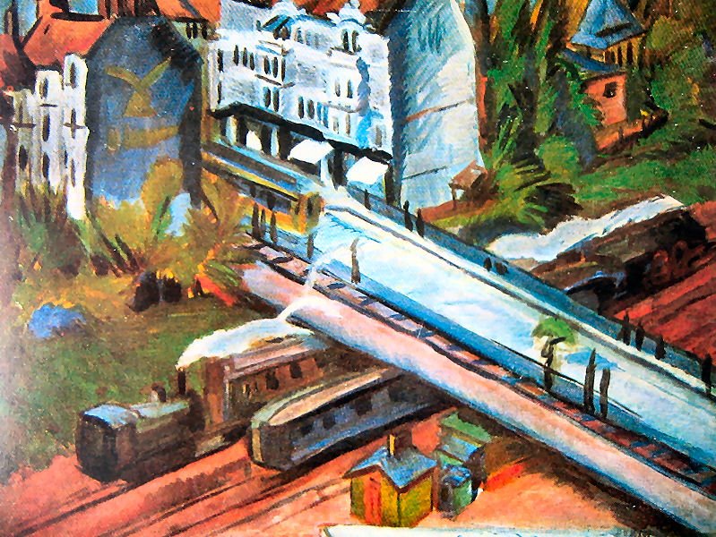 Wiadukt kolejowy autorstwa Ernst Ludwig Kirchner