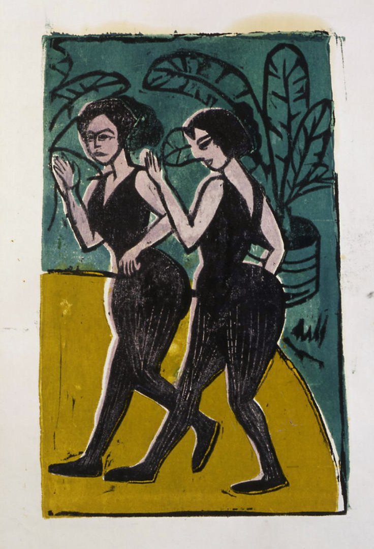 Angielscy tancerze stepujący autorstwa Ernst Ludwig Kirchner