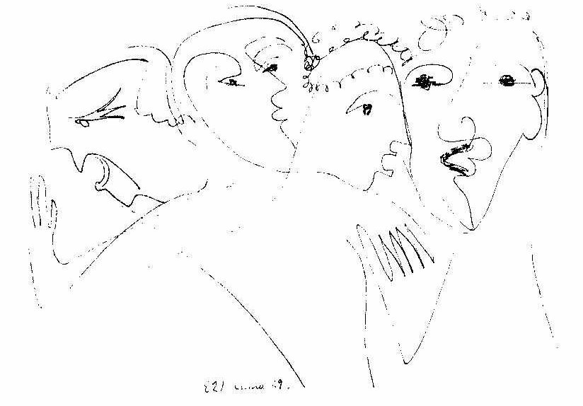 Podekscytowane umysły autorstwa Ernst Ludwig Kirchner