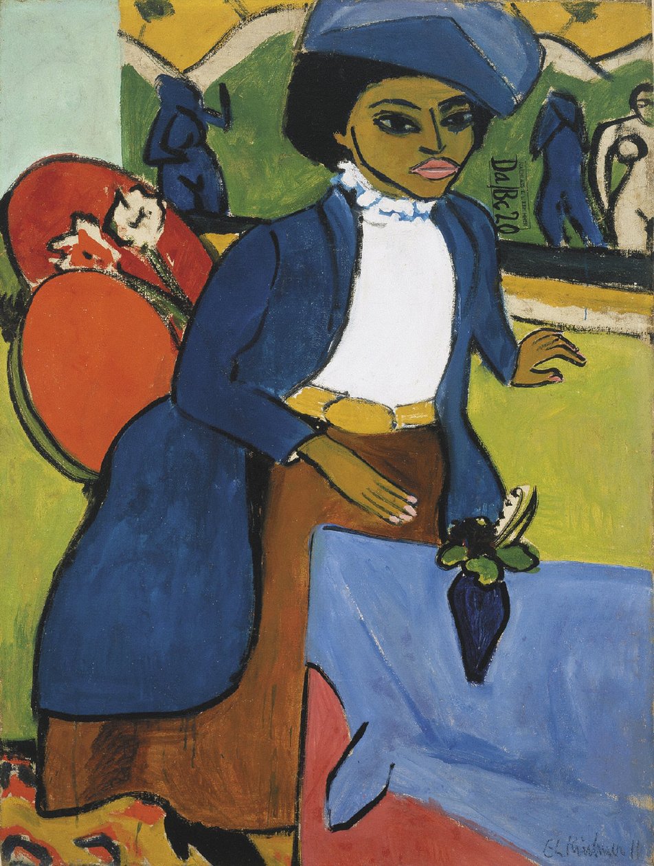 Portret kobiety autorstwa Ernst Ludwig Kirchner