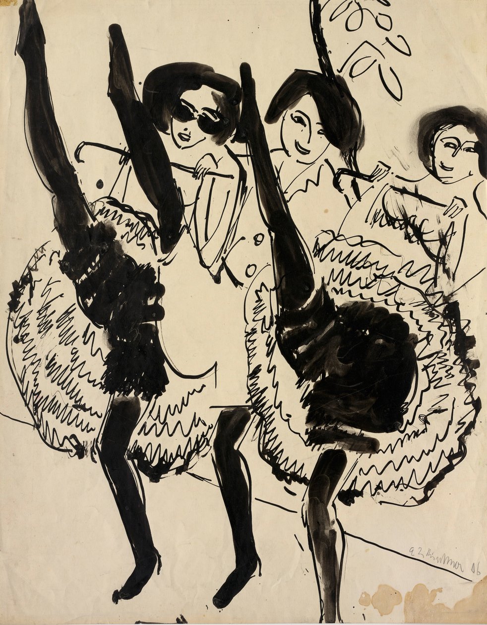 Tancerze GUGG autorstwa Ernst Ludwig Kirchner