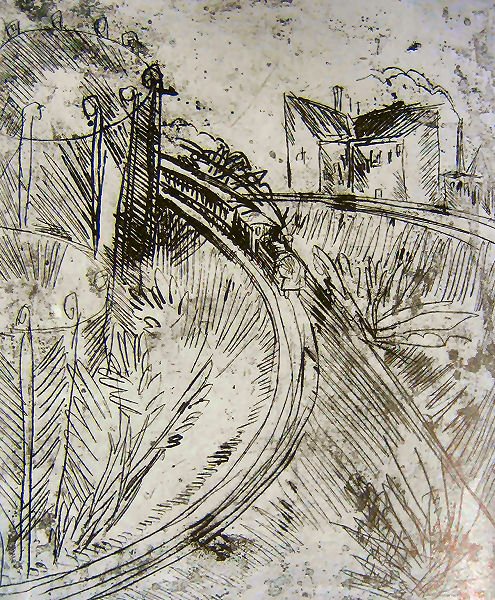 Gazometr w Schöneberg autorstwa Ernst Ludwig Kirchner