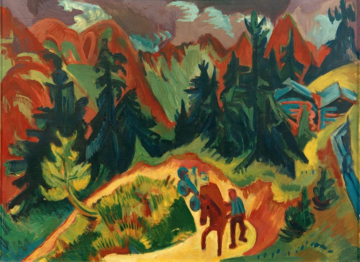 Górski krajobraz autorstwa Ernst Ludwig Kirchner