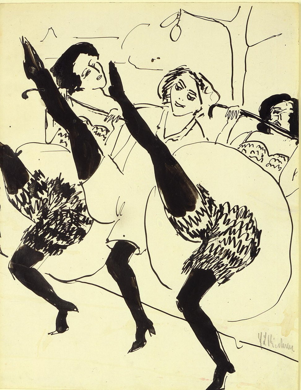 Tancerze z Hamburga autorstwa Ernst Ludwig Kirchner
