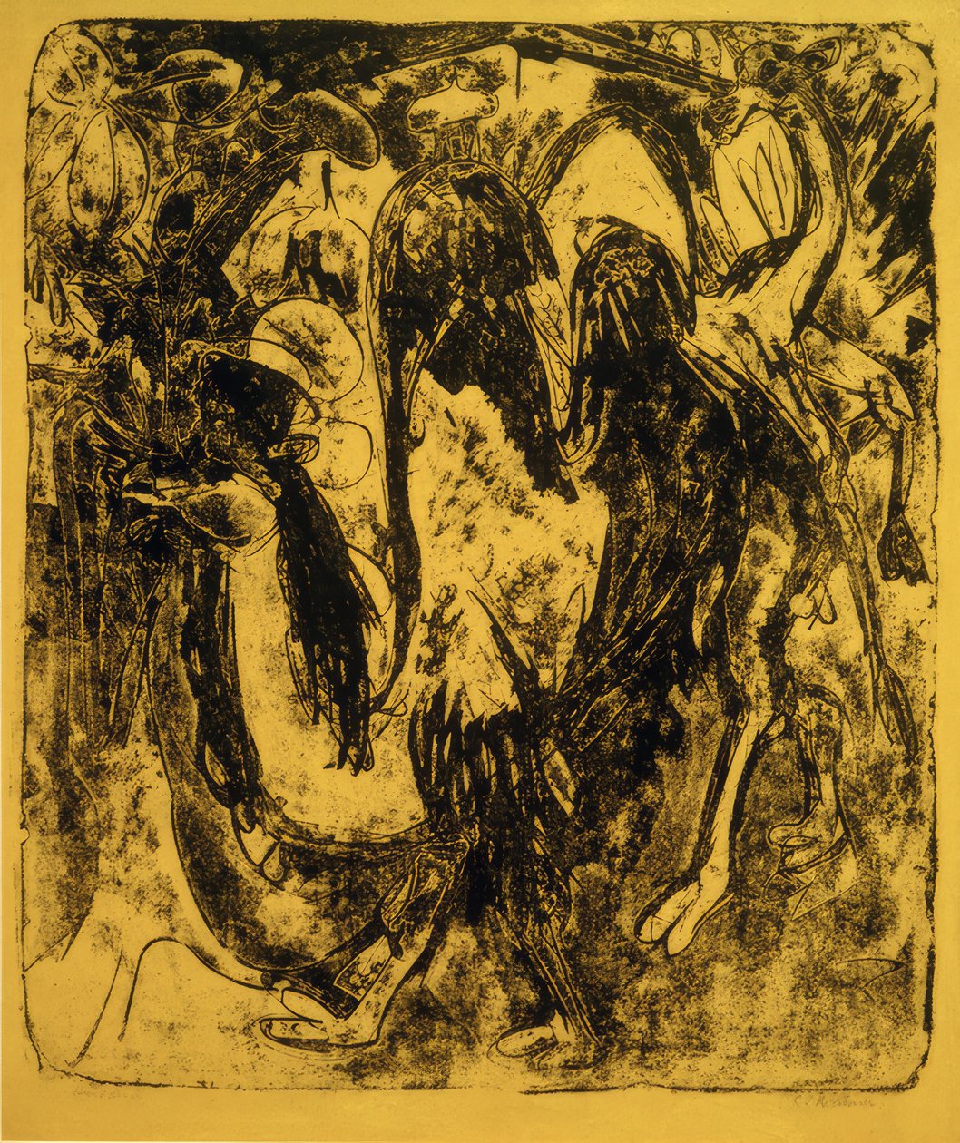 Wielbłąd i dromader autorstwa Ernst Ludwig Kirchner