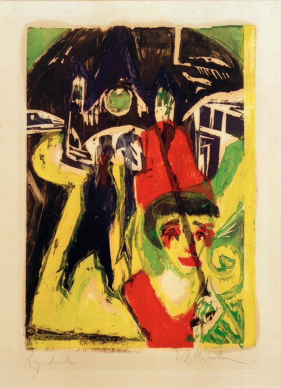 Cocotte na ulicy autorstwa Ernst Ludwig Kirchner