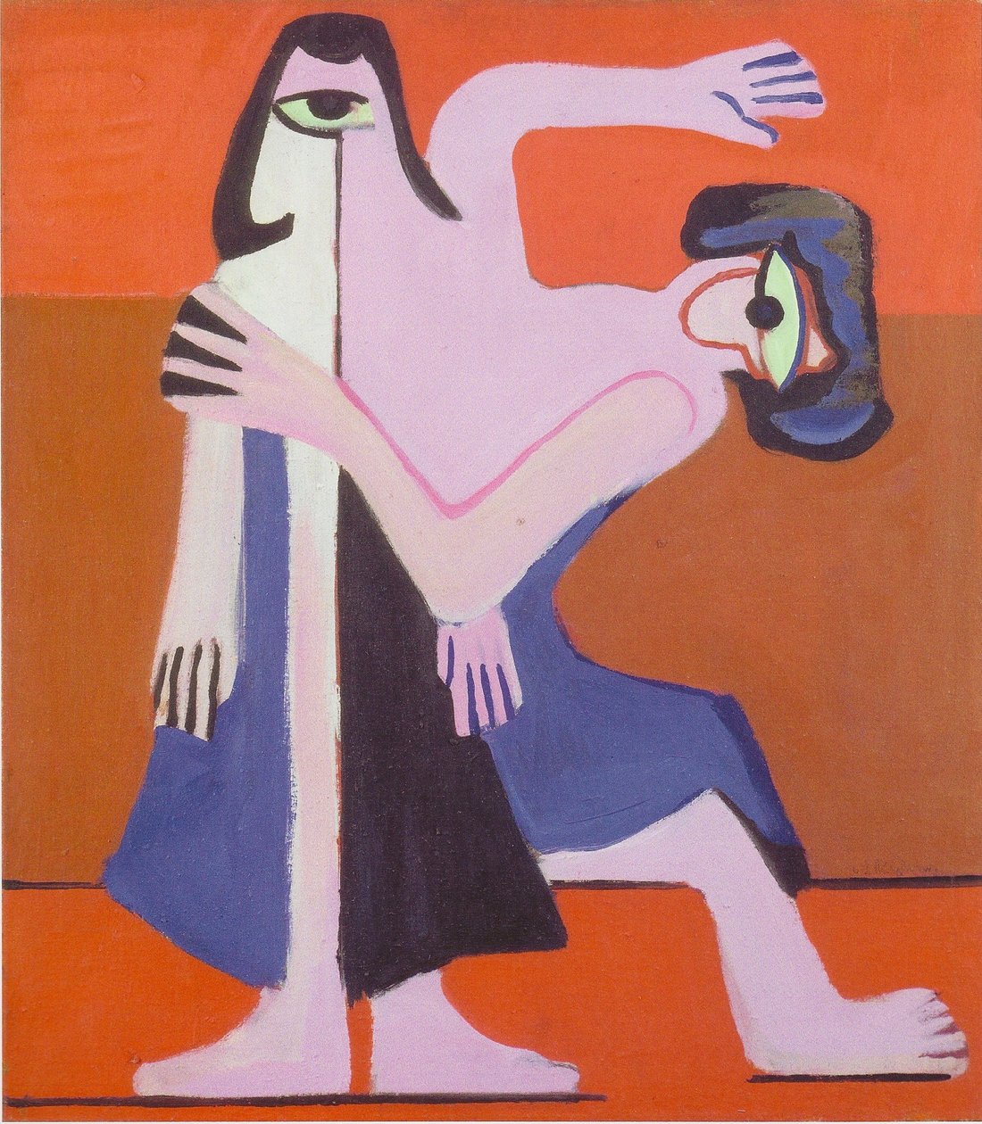 Maska taniec autorstwa Ernst Ludwig Kirchner