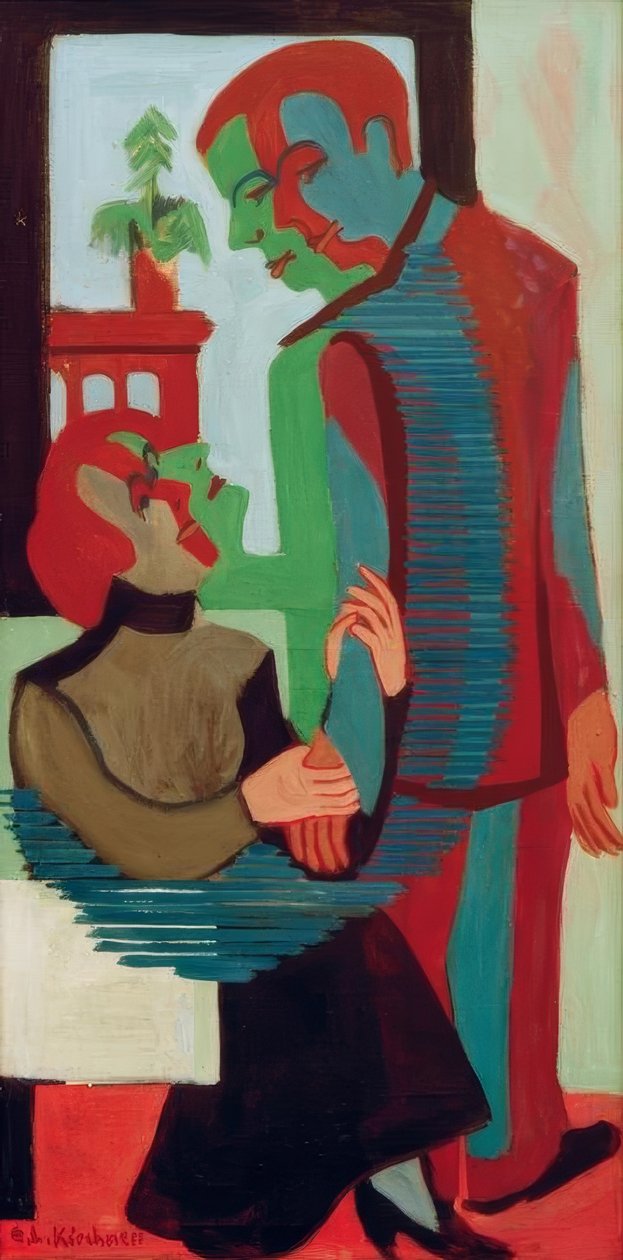 matka i syn autorstwa Ernst Ludwig Kirchner