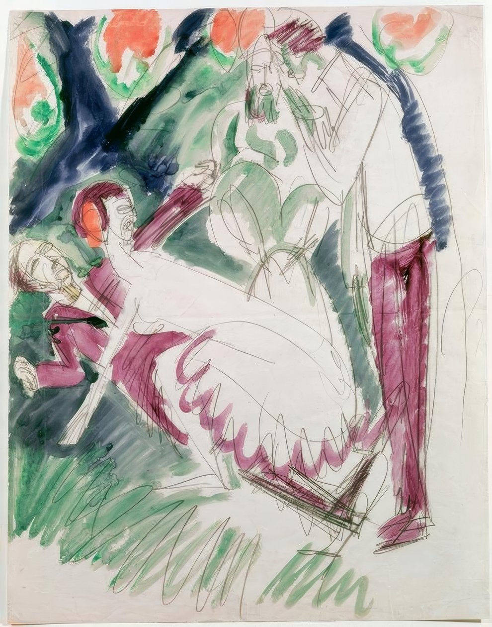 Pantomima Reimann II autorstwa Ernst Ludwig Kirchner