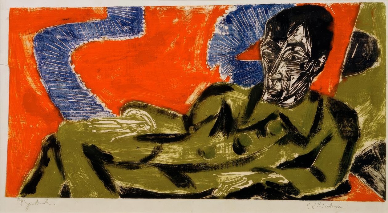 Portret Otto Muellera autorstwa Ernst Ludwig Kirchner