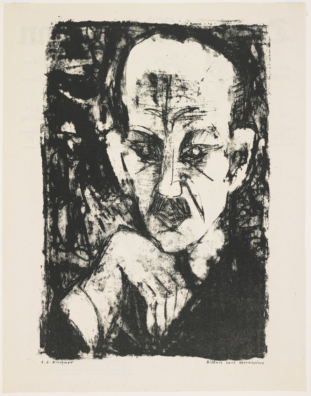 Portret Carla Sternheima, 1916 r. autorstwa Ernst Ludwig Kirchner