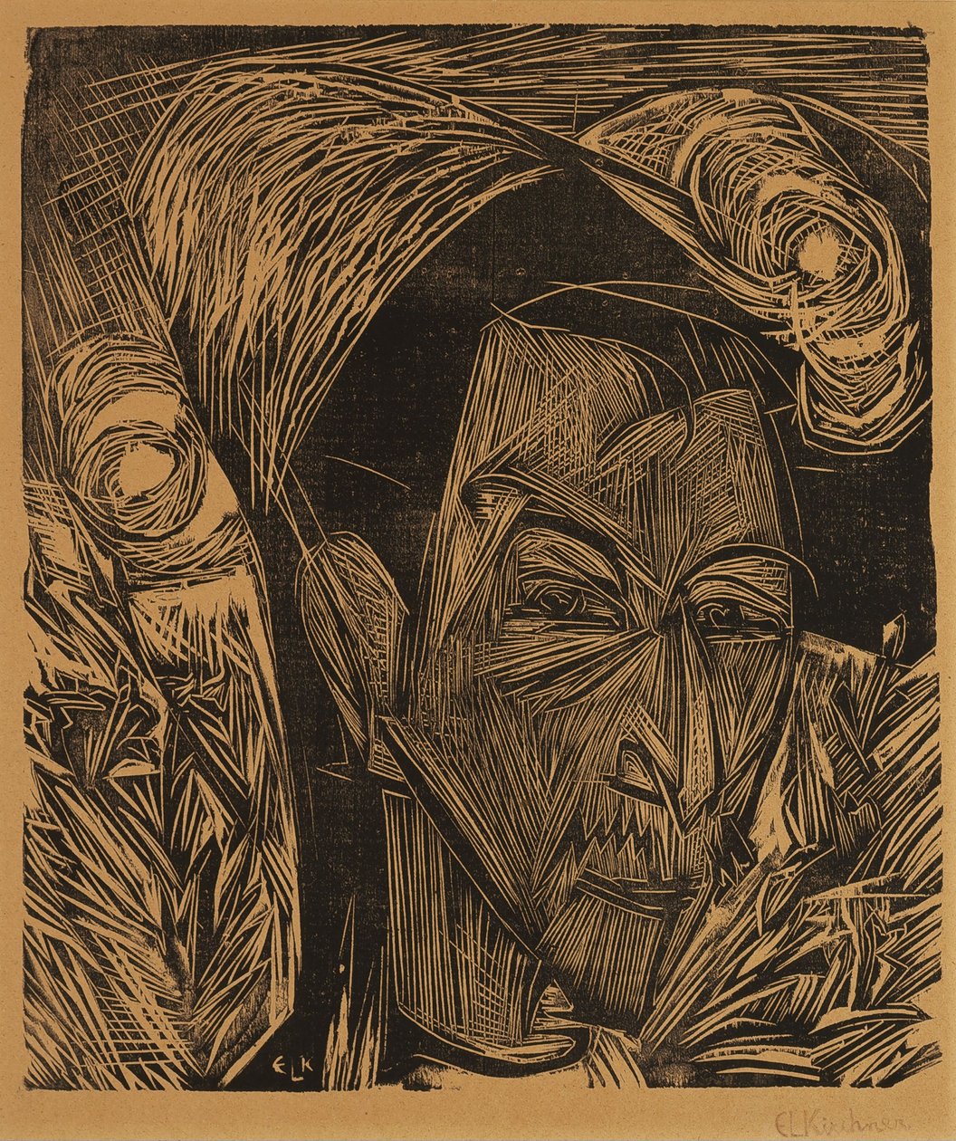 Portret Davida Müllera autorstwa Ernst Ludwig Kirchner