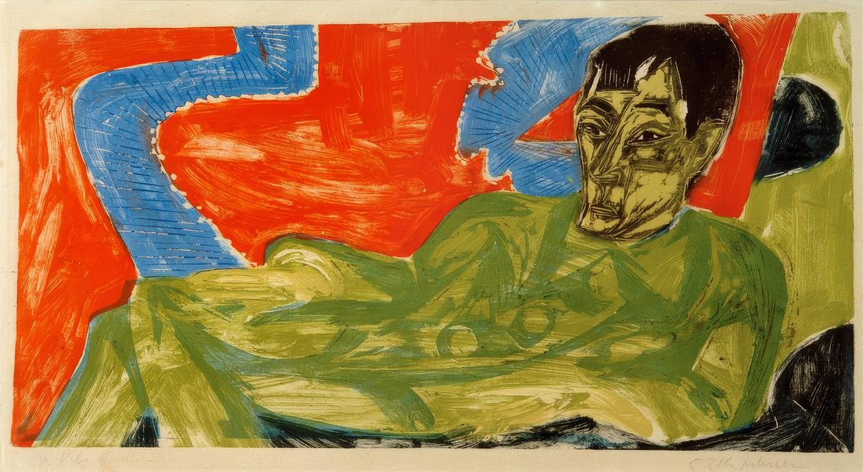 Portret Otto Muellera autorstwa Ernst Ludwig Kirchner