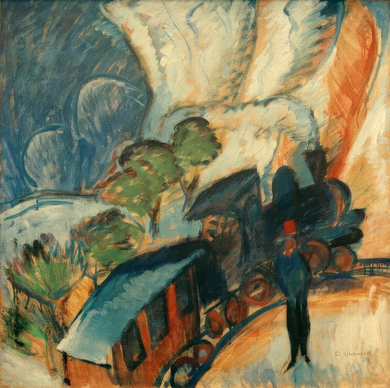 Kolej Retycka autorstwa Ernst Ludwig Kirchner