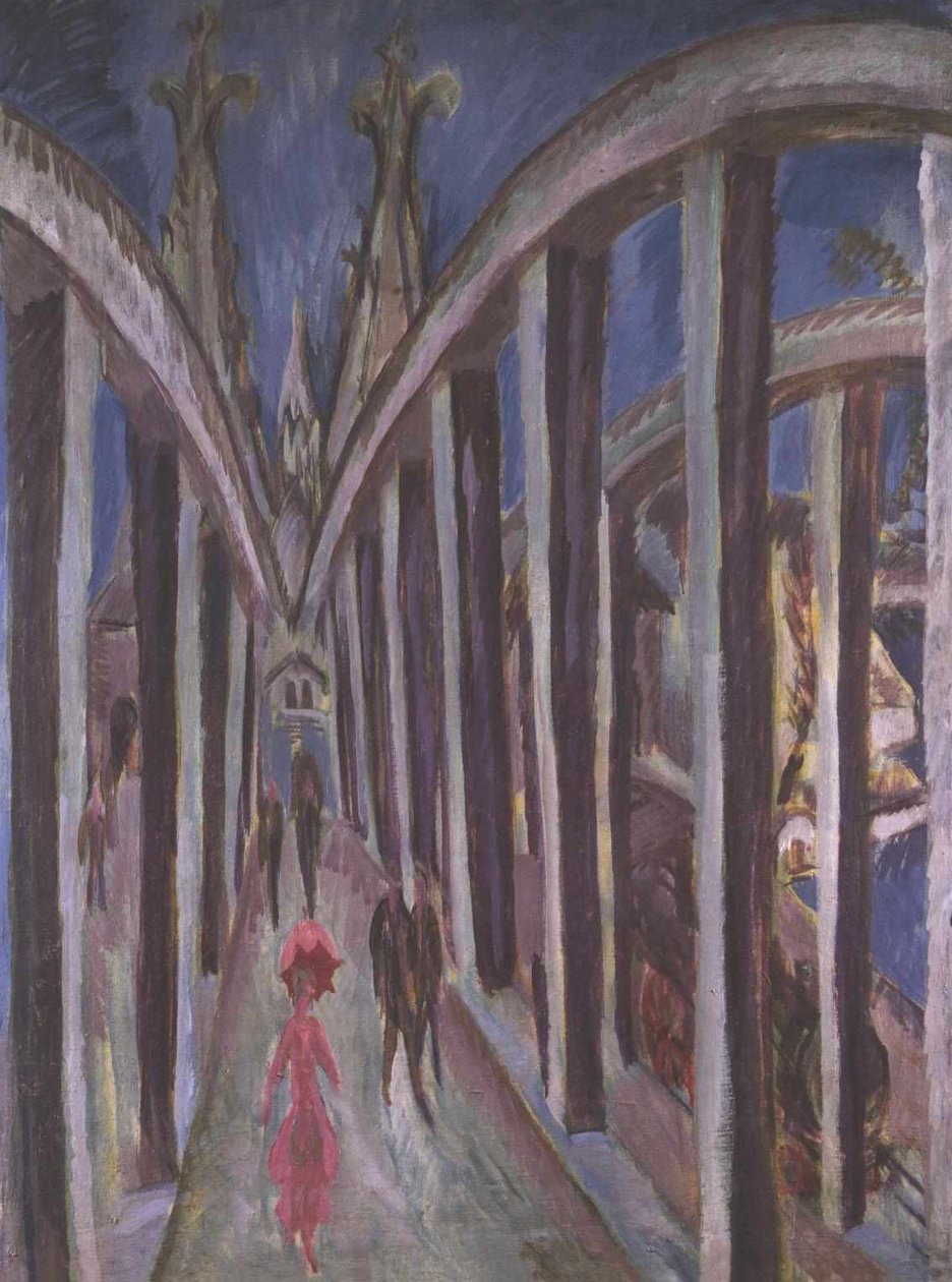 Most nad Renem autorstwa Ernst Ludwig Kirchner