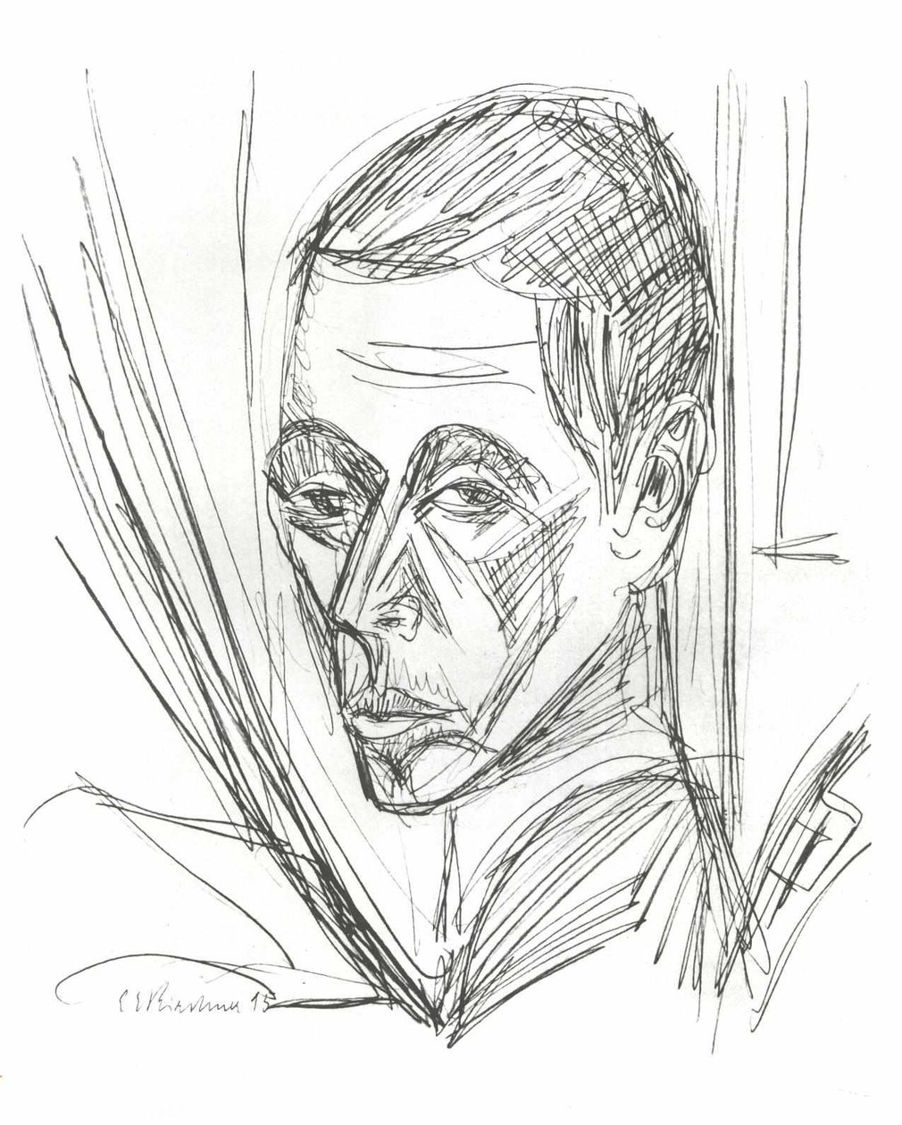 Autoportret autorstwa Ernst Ludwig Kirchner