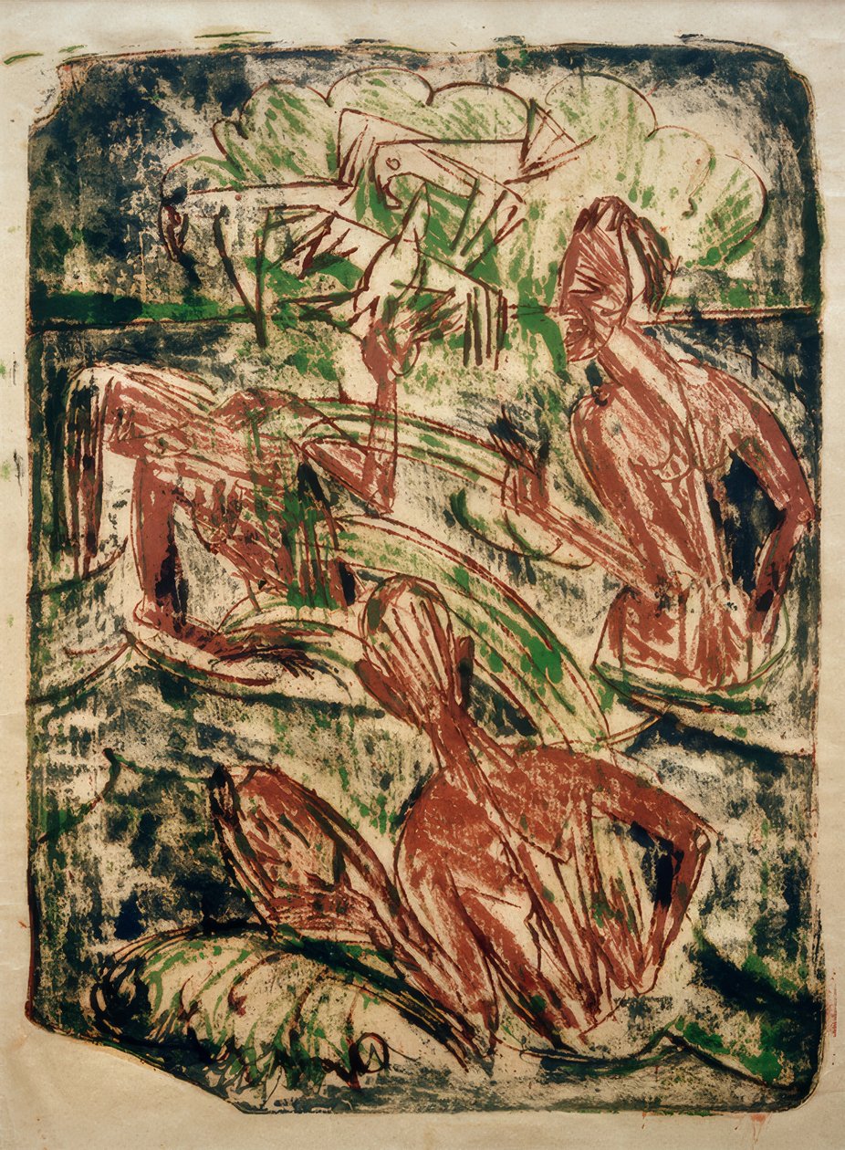 Rozpryskiwanie autorstwa Ernst Ludwig Kirchner