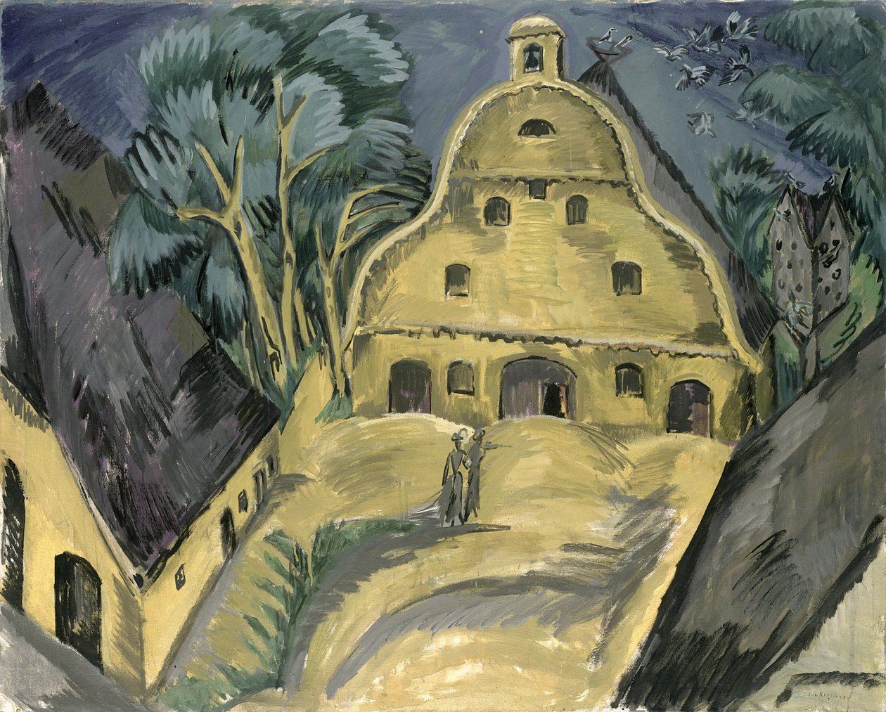 Staberhofo ūkis Fehmarn I mieste, 1913 m autorstwa Ernst Ludwig Kirchner