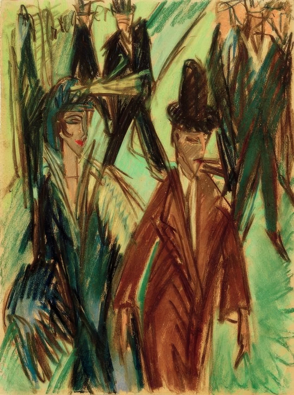 Scena uliczna autorstwa Ernst Ludwig Kirchner