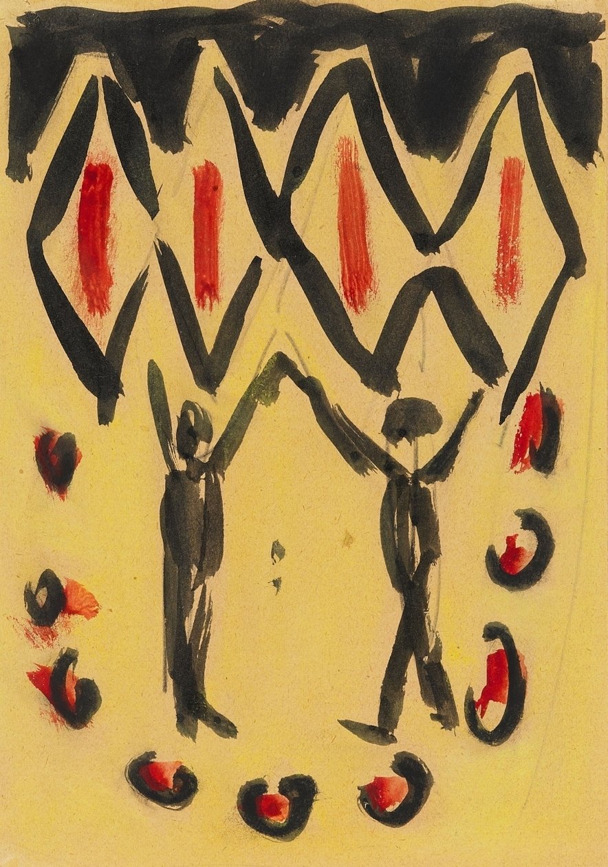 Tańcząca para autorstwa Ernst Ludwig Kirchner