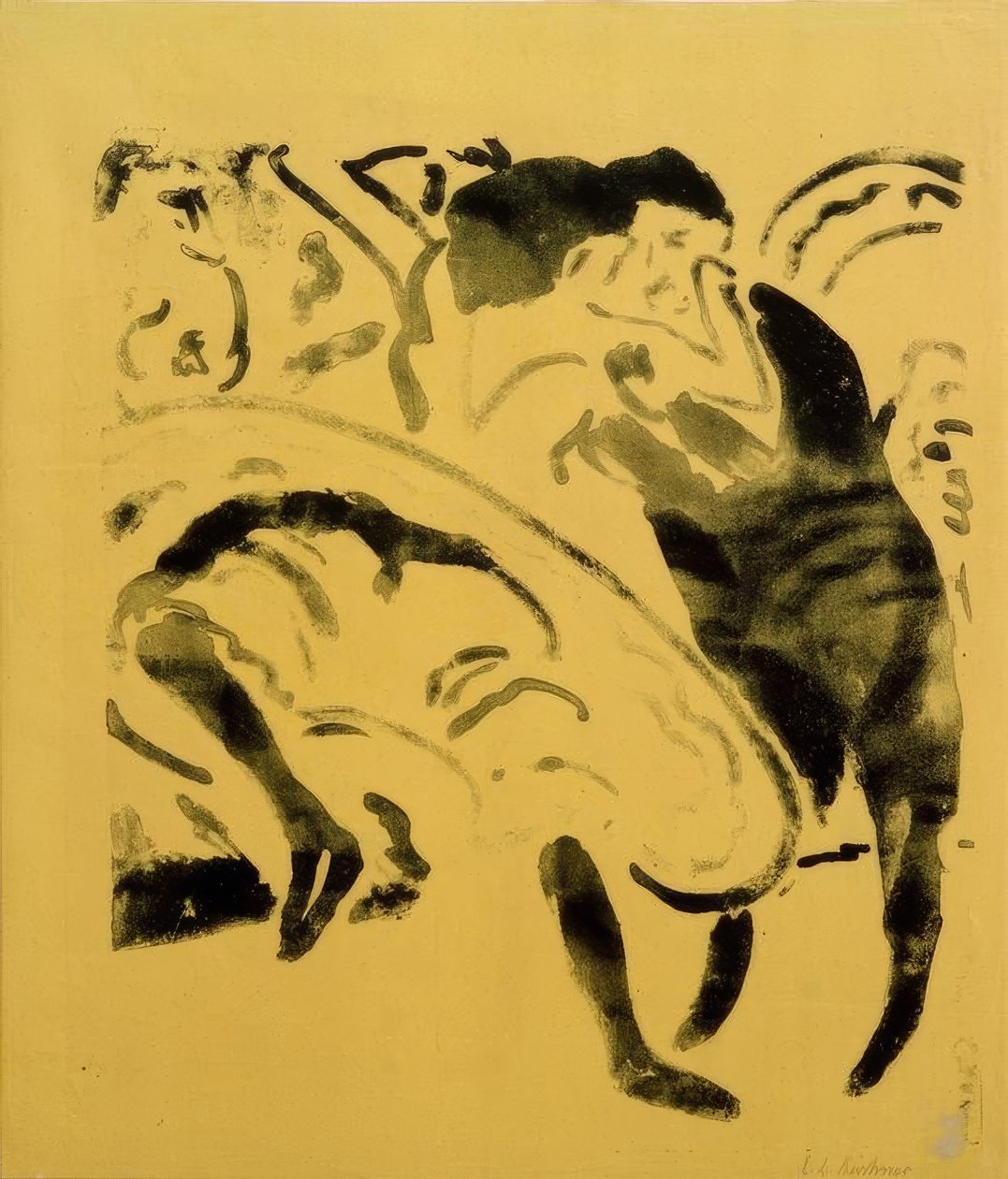 Tańcząca para autorstwa Ernst Ludwig Kirchner