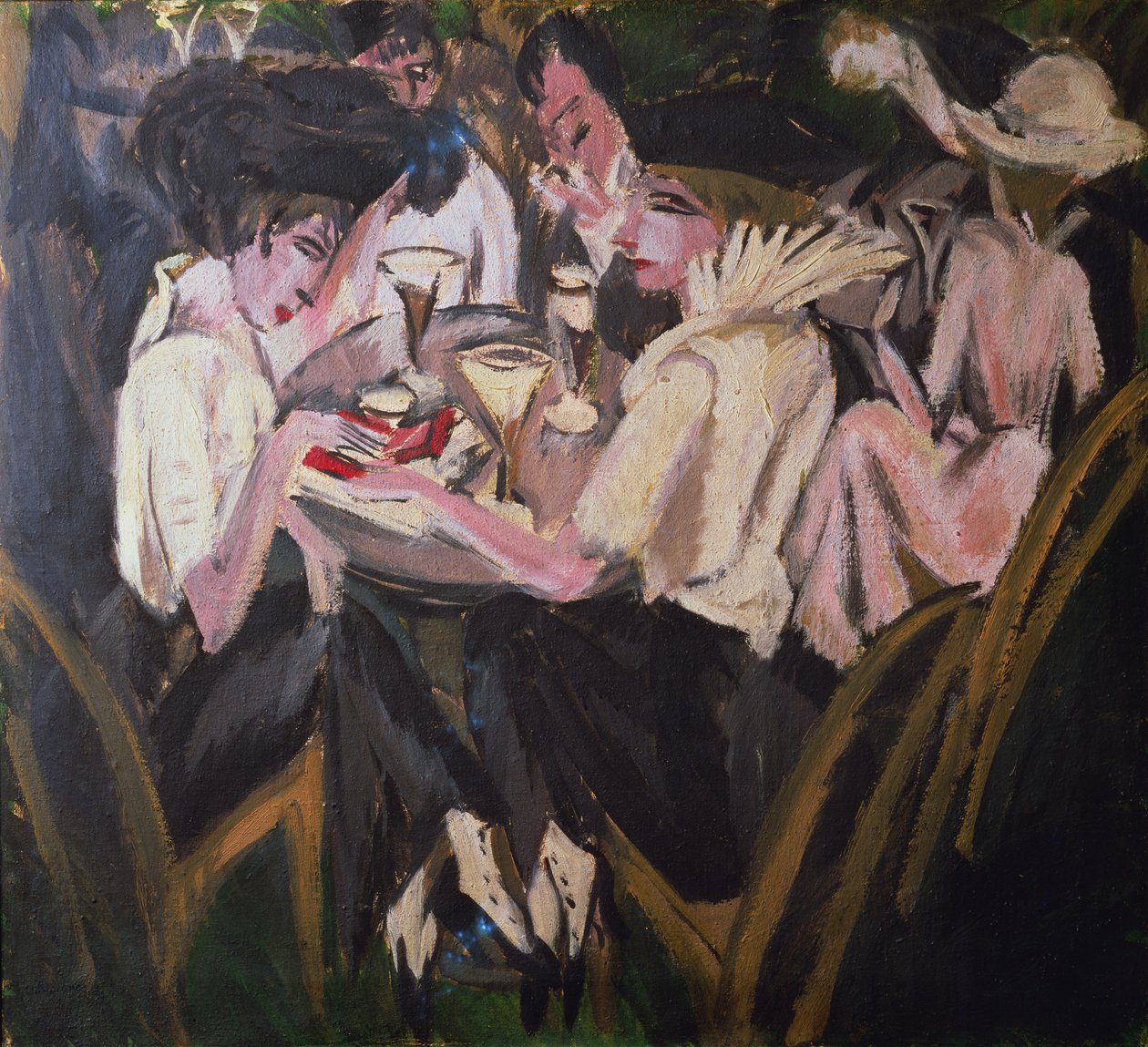 Kawiarnia Ogrodowa autorstwa Ernst Ludwig Kirchner
