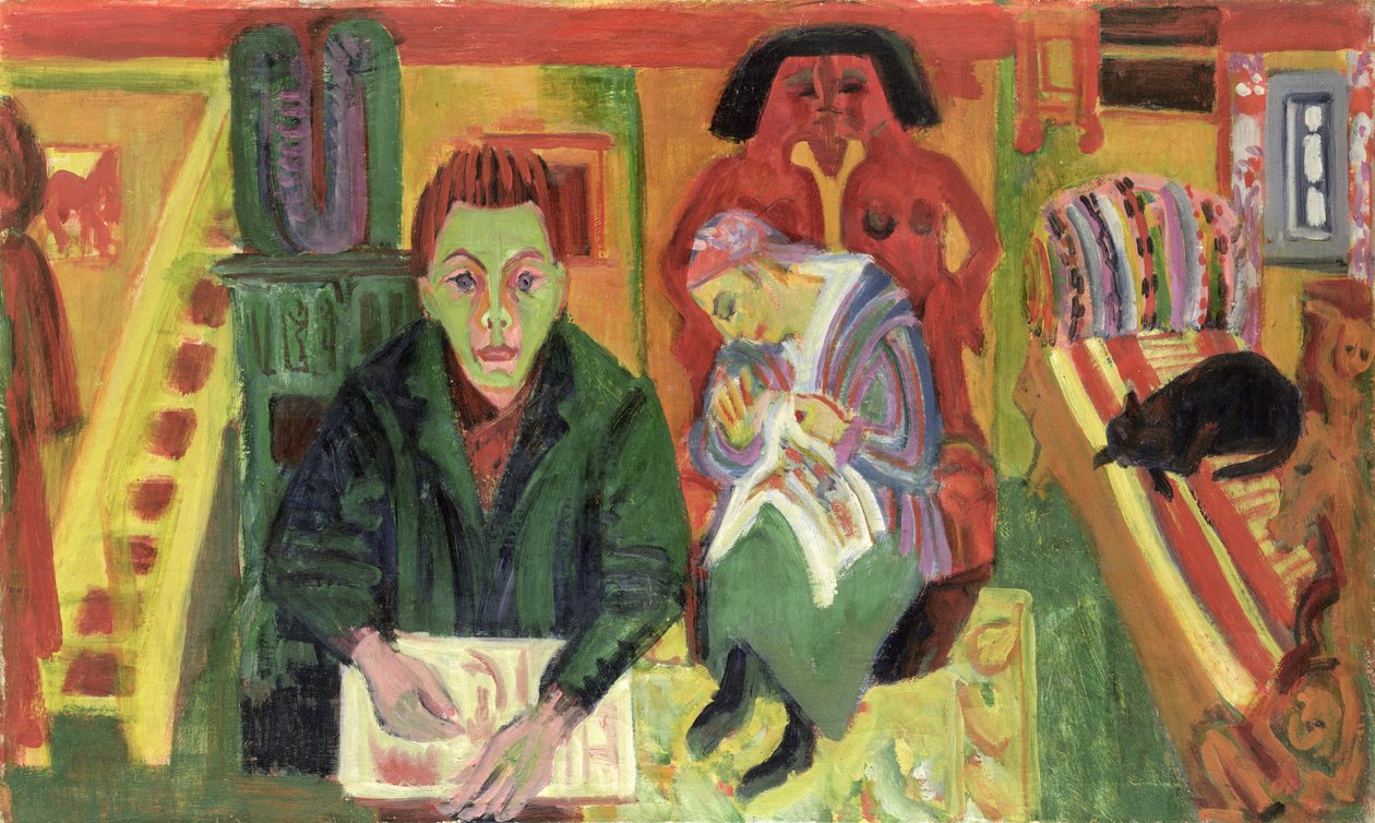 Salon, 1920 autorstwa Ernst Ludwig Kirchner