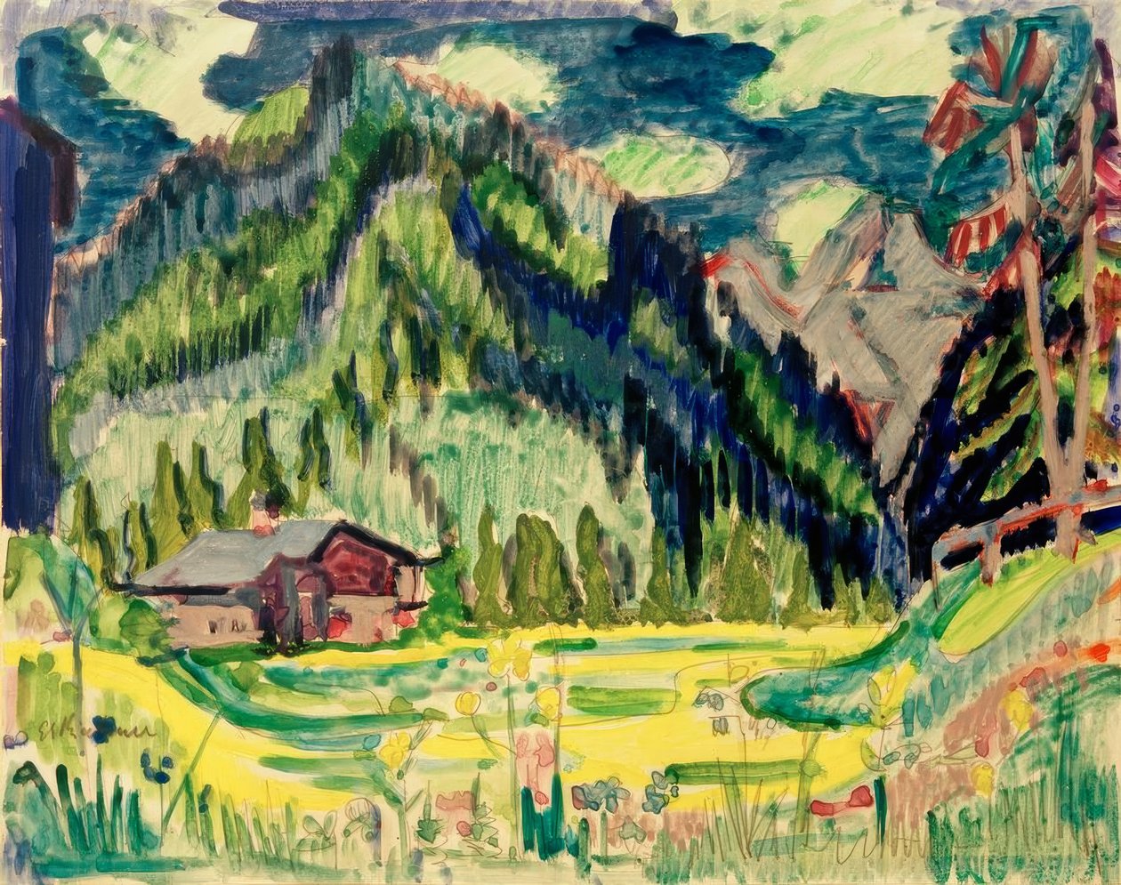 Wildboden autorstwa Ernst Ludwig Kirchner