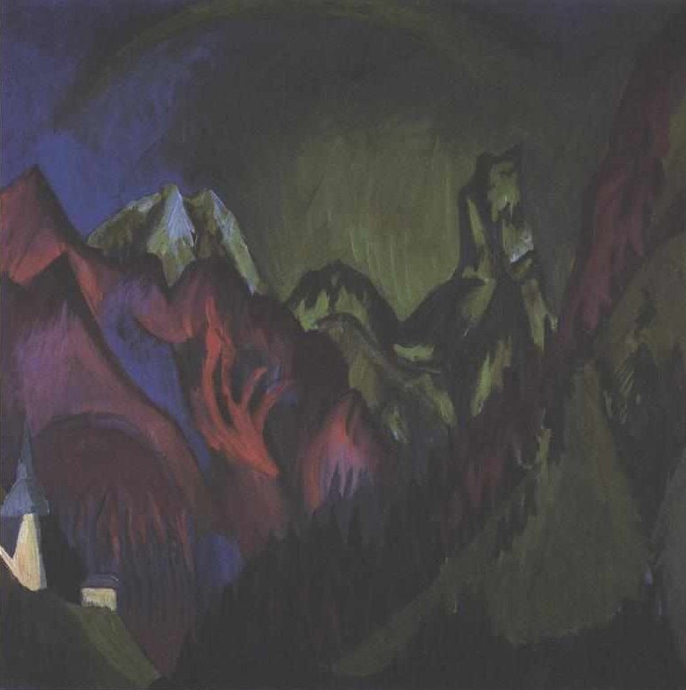Wąwóz Zügen w pobliżu Monstein autorstwa Ernst Ludwig Kirchner